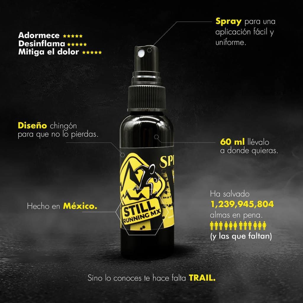 Spray Anti Dolor y Camabres Still Running