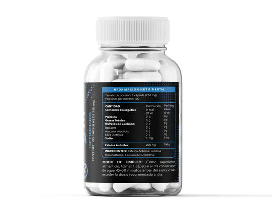 Suplemento Alimenticio FT PURE Cafeína