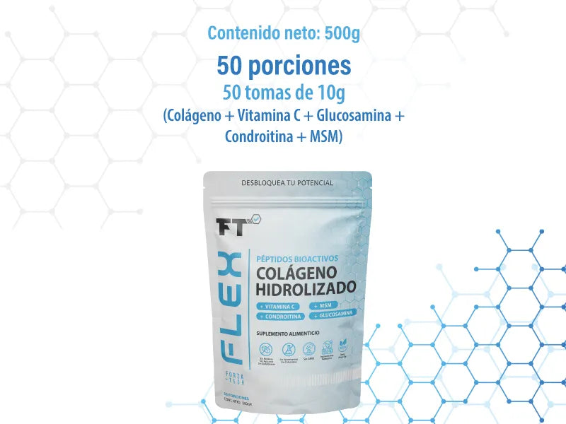 Suplemento Alimenticio FT PURE FLEX Colágeno Hidrolizado