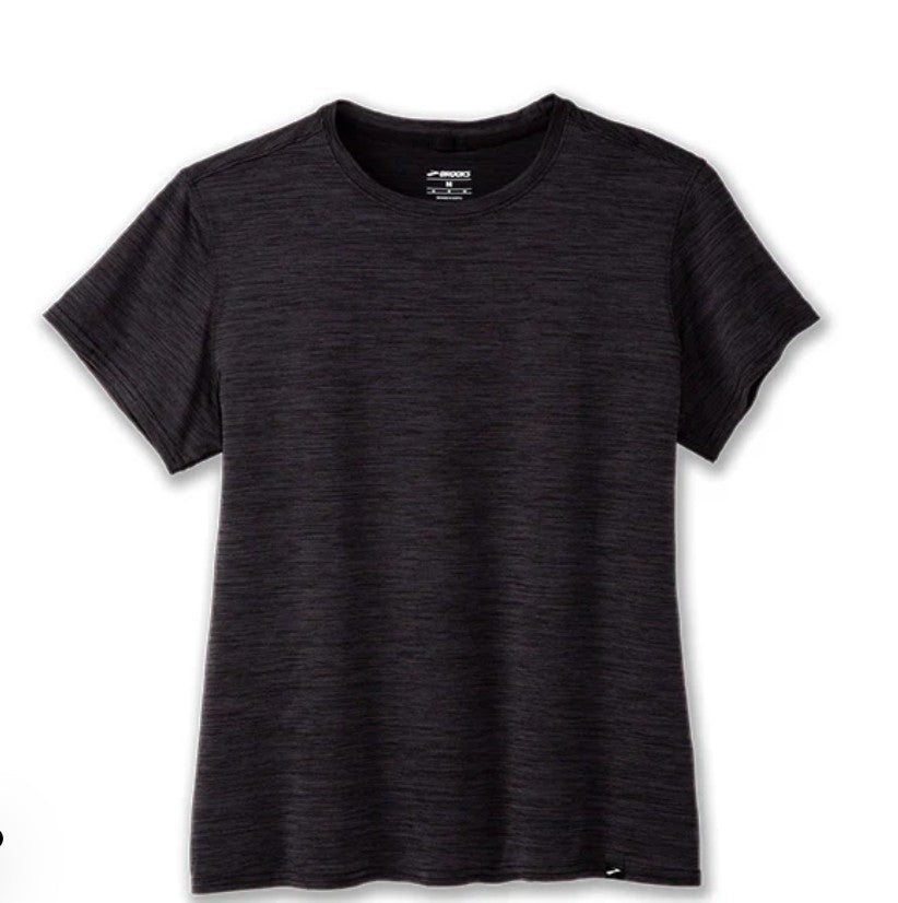 Playera Manga Corta Brooks Luxe Short Sleeve Deep Black