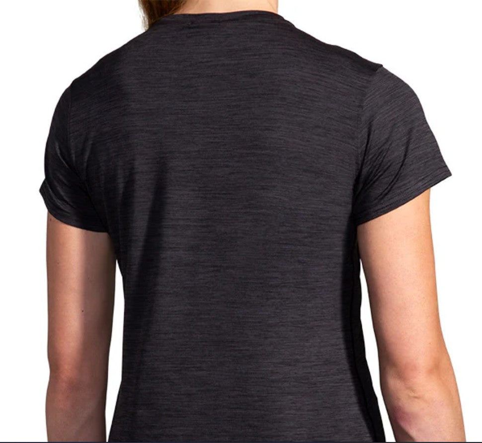Playera Manga Corta Brooks Luxe Short Sleeve Deep Black
