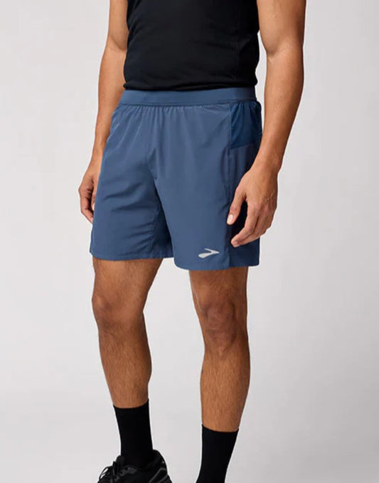 Shorts Largos Brooks Journey 7" Blue Slate