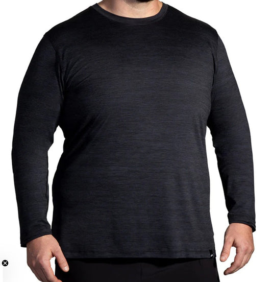 Camiseta Manga Larga Brooks Luxe Long Sleeve Deep Black