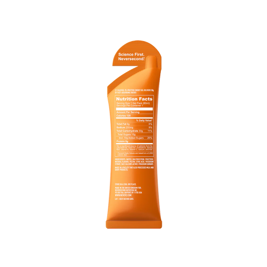 Gel Energetico Never Second C30 Sabor Naranja