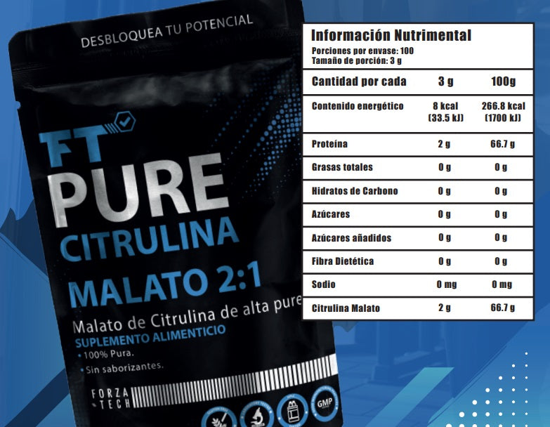 Suplemento Alimenticio FT PURE CITRULINA MALATO 500g