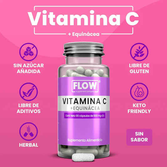 Suplemento Alimenticio FLOW Vitamina C Equinacea