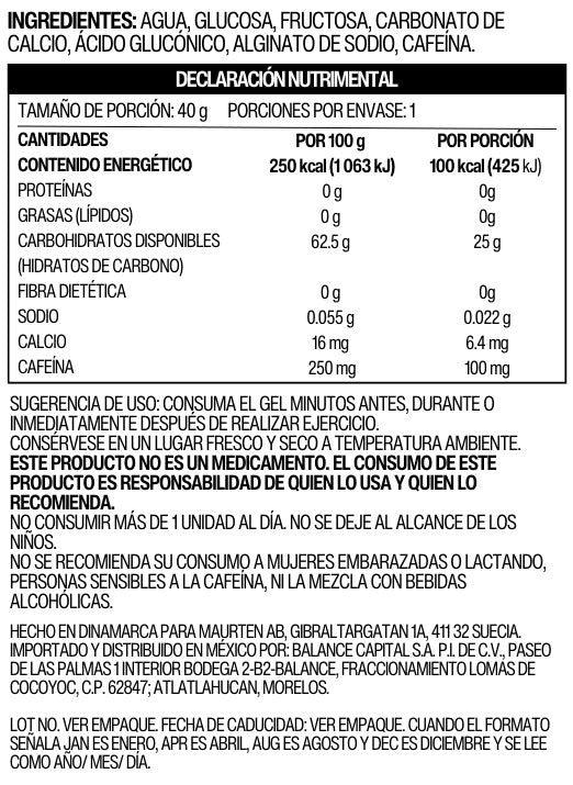 Gel 100 Caf 100 Maurten (Unidad)
