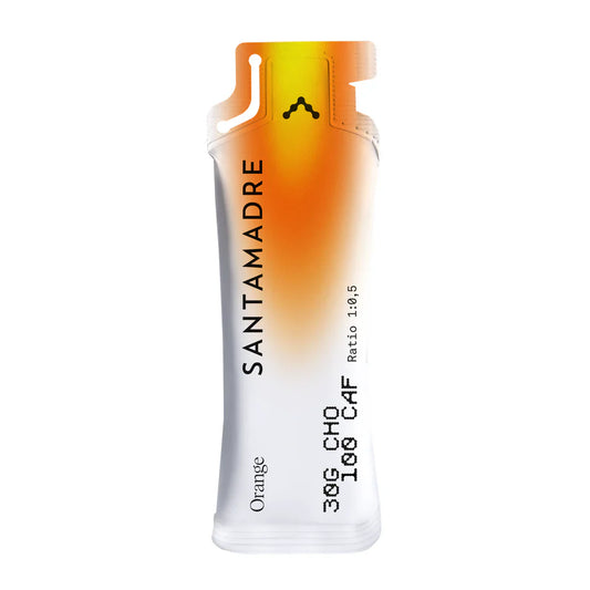 Gel Energético Santa Madre 30Cho 100 Cafeína  Sabor Cola, Fresa o Naranja