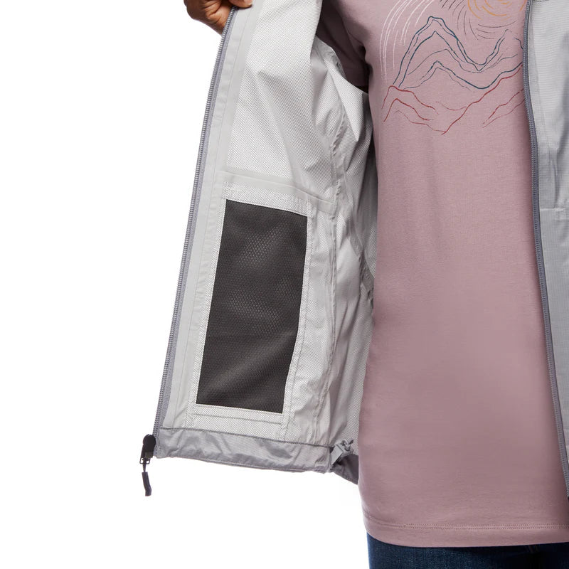 Chamarra Impermeable Black Diamond Treeline Rain Shell - Mujer - Talla XS