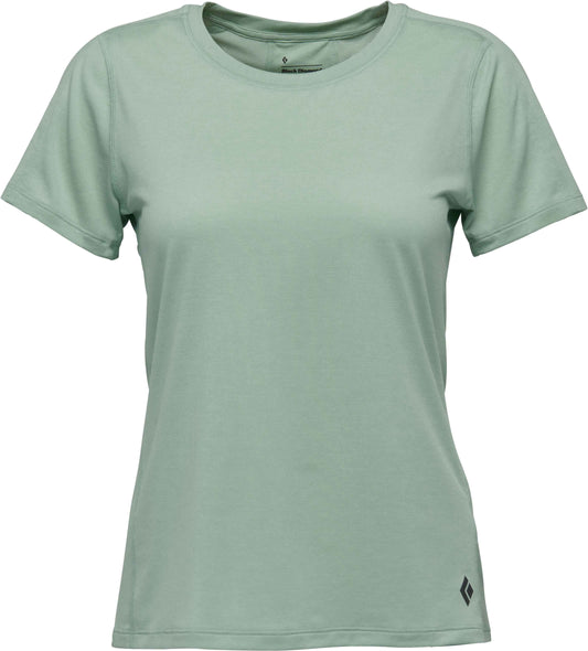 Camiseta Black DIamond Light Wire SS Tech Tee Foam Green Para Mujer