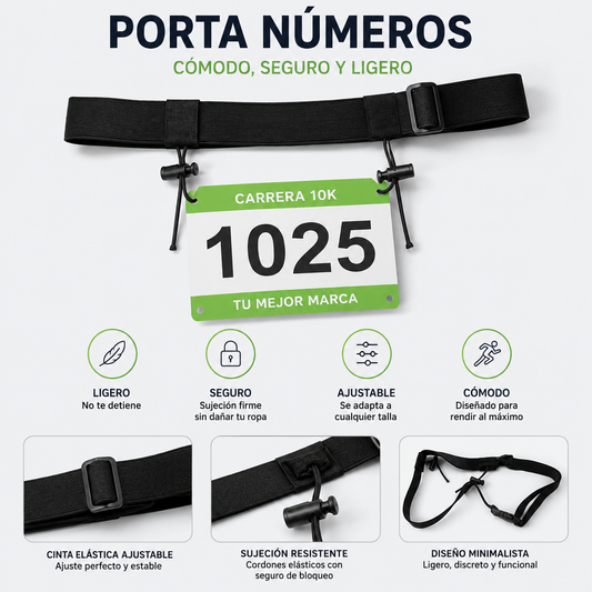 Cinturón Porta Números para Running o Triatlón