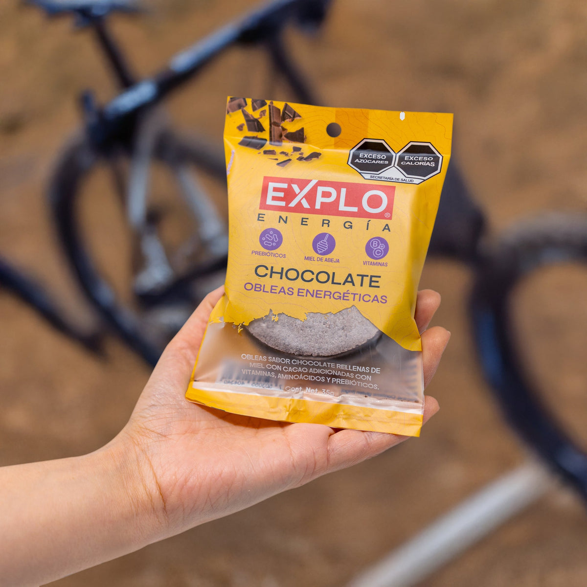 Obleas Energéticas Explo Sabor Chocolate 45 gr