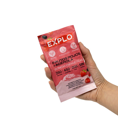 Gomitas Energeticas Explo Sabor Frutos Rojos+Acerola