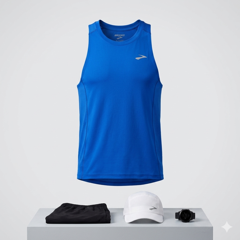 Brooks Atmosphere Singlet 3.0 | Camiseta de Correr Ultra Ligera y Transpirable