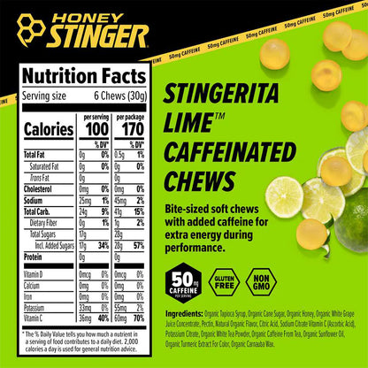 Honey Stinger Caffeinated Chews Stingerita 50gr