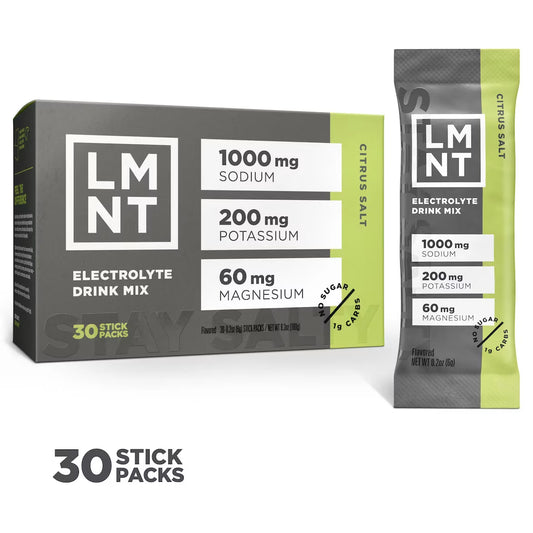 Bebida con Elecrolitos LMNT Electrolyte Drink  Salt - Caja 30 Piezas