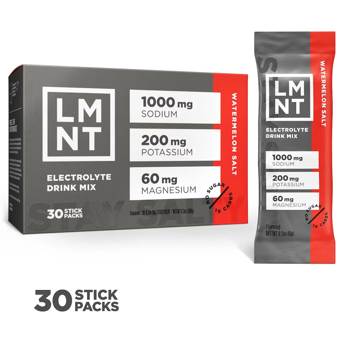 Bebida con Elecrolitos LMNT Electrolyte Drink  Salt - Caja 30 Piezas