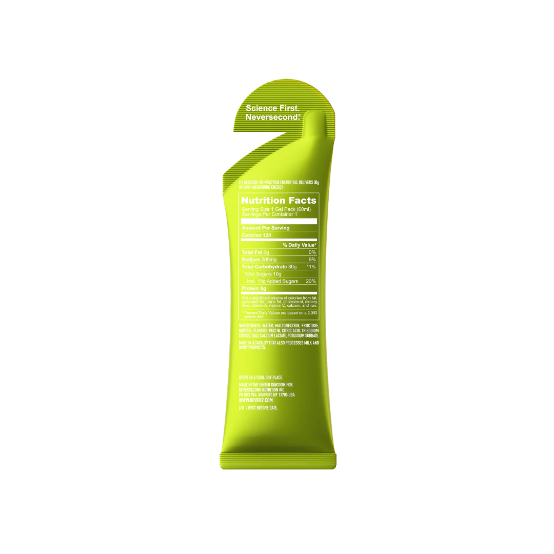Gel Energético Never Second C30 Sin Cafeína