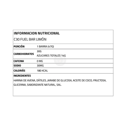 NeverSecond - C30 Fuel Bar Lemon