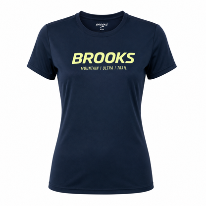 Playera de Manga Corta para Correr  Brooks Distance Mountain Ultra Trail Mujer