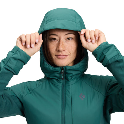 Chamarra Térmica Black Diamond First Light Hybrid Hoody Mujer - PrimaLoft