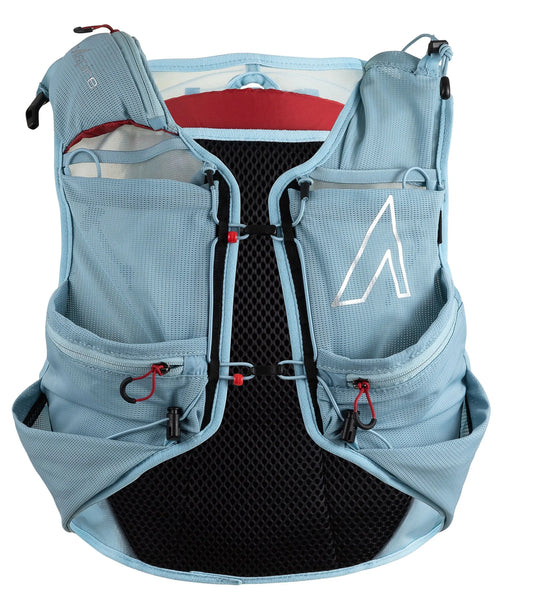 Chaleco de Hidratación Ultraspire Zygos 6.0 + 2 Bolsas de hidratación 800ml. Azul Acero