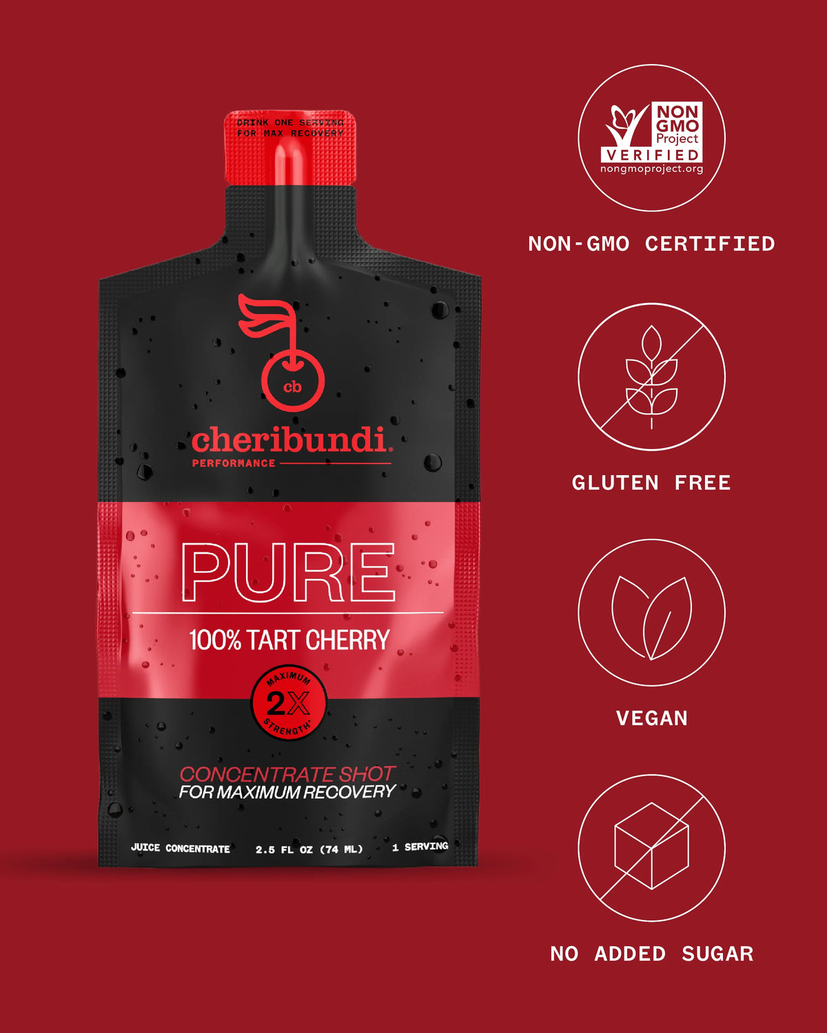 Shot Concentrado de Tart Cherry Cheribundi (Cereza Ácida)