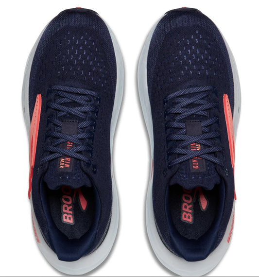 Tenis para Correr Brooks Glycerin Max Mujer Blue Ribbon Hot Coral