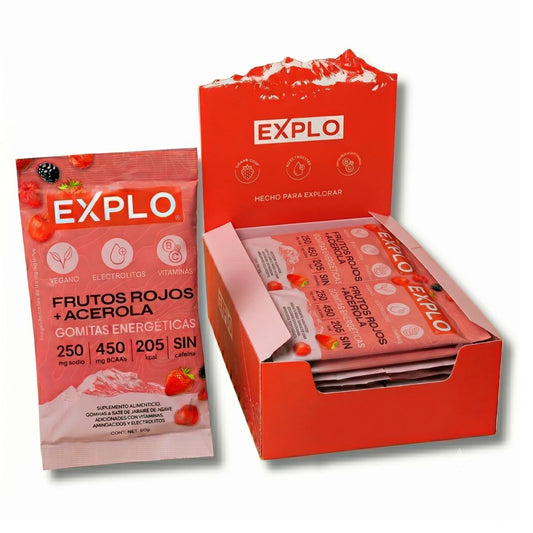 Gomitas Energeticas Explo Sabor Frutos Rojos+Acerola