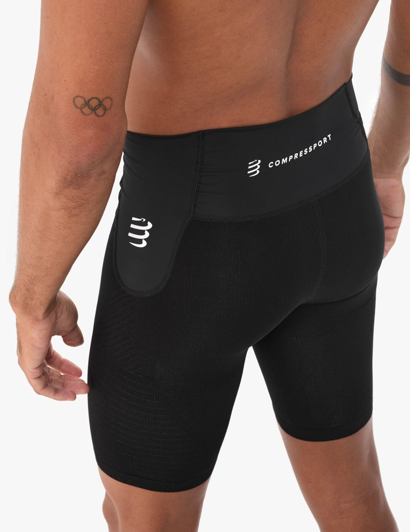 Compressport Run Under Control Short Para Hombre - Black
